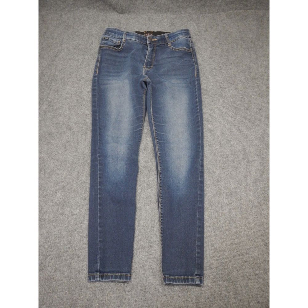 Curve Appeal Minimalist Jogging Jeans Womens Size 4/27 Medium Blue Stretch‎